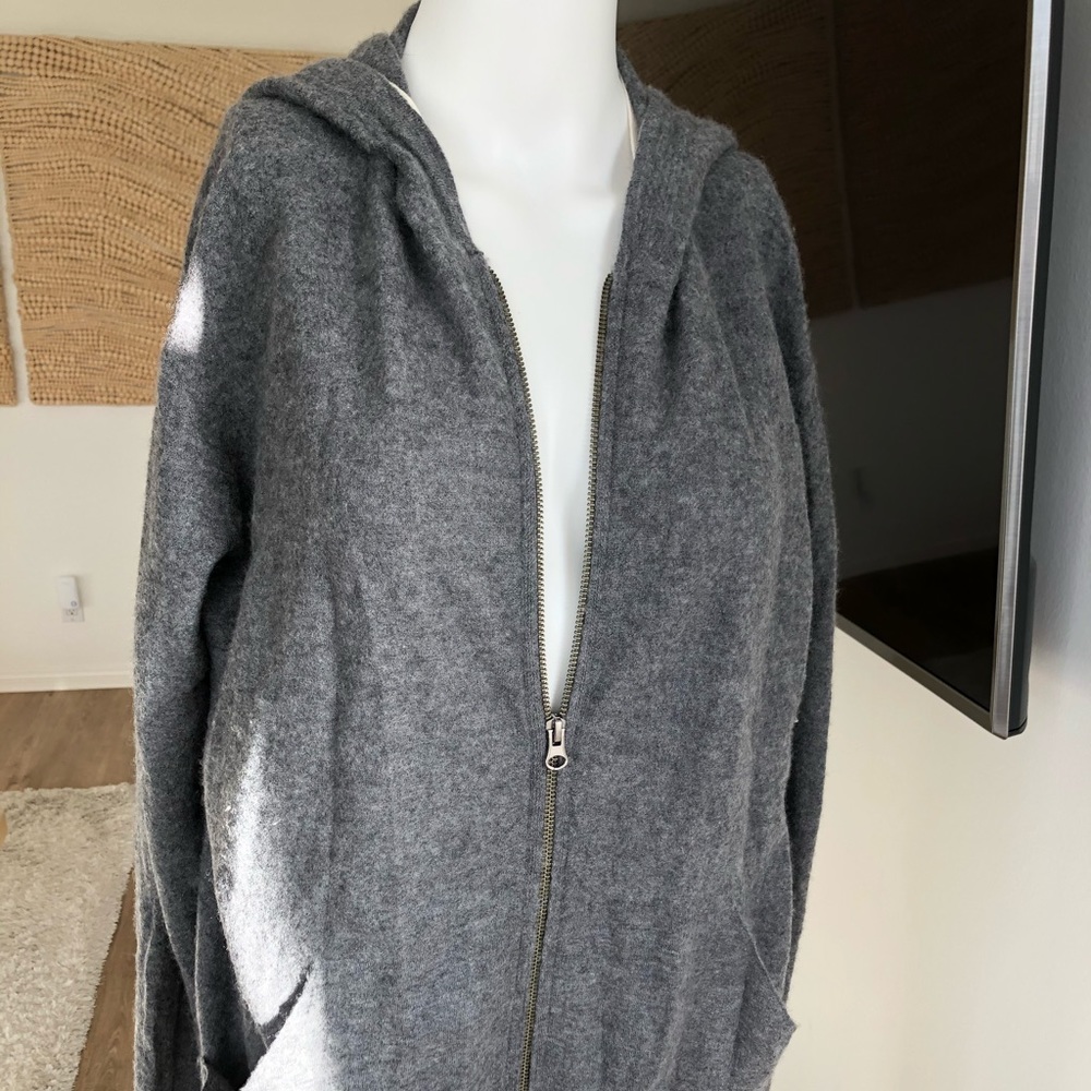 Vince Grey 100% Cashmere Hoodie xs-m